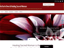 Tablet Screenshot of healingsacredwoman.com